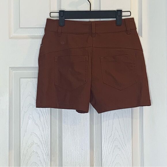 Lululemon City Sleek 5 Pocket High-Rise Short 4"  Dark Terracotta Size 24 - Picture 8 of 8